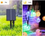 Solar USB String Light Garden Xmas Decoration 7m 50Led 2.4cm Crystal ball warm - Image 8