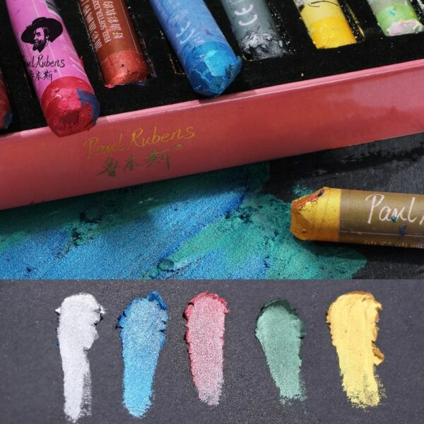 Paul Rubens Oil Pastels 36PCS Pearlescent Colours Soft Professional Oil Pastel - Image 9