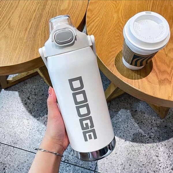 WechatIMG8478 Stainless Steel Thermos Water Bottle With Straw Dual Drinking design 1.2 L White - Image 1