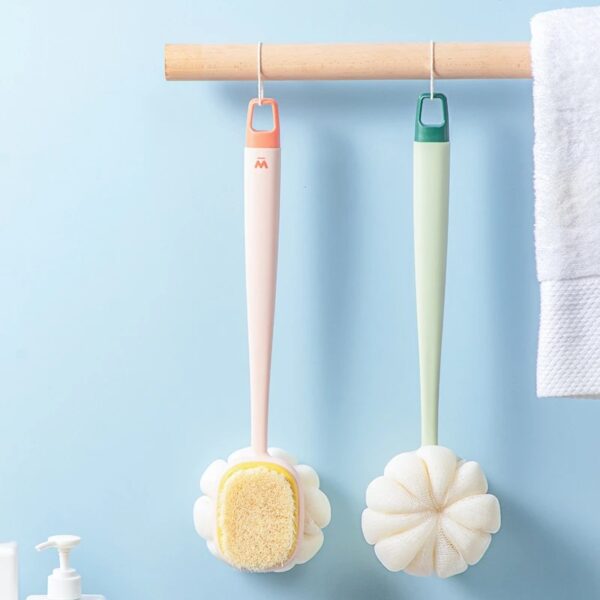 Bath Sponge Brush Long Handle 2 Pack - Image 3