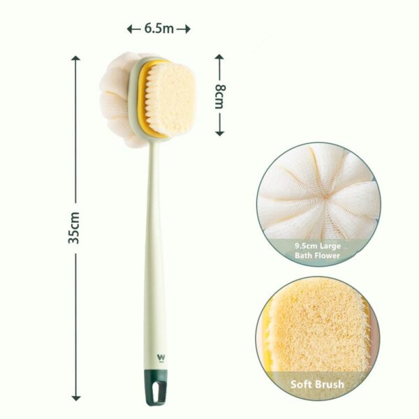 Bath Sponge Brush Long Handle 2 Pack - Image 8