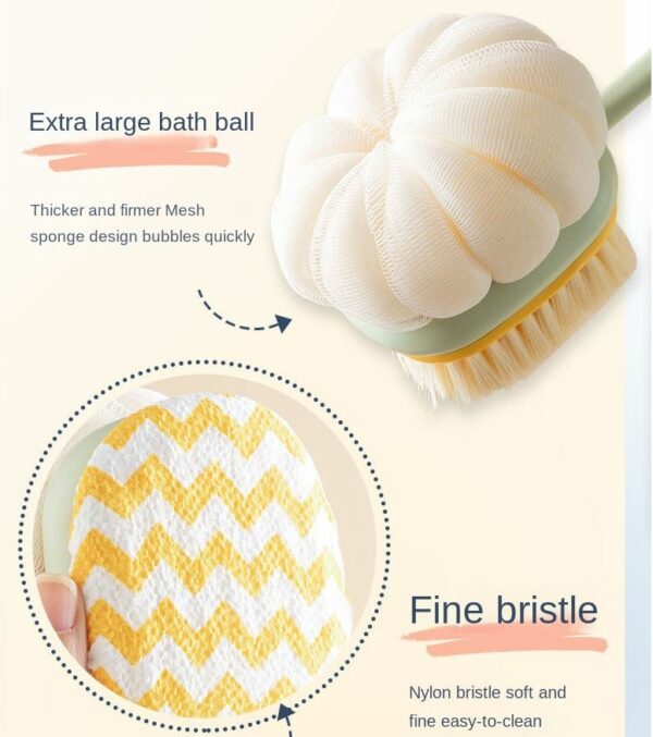 Bath Sponge Brush Long Handle 2 Pack - Image 7