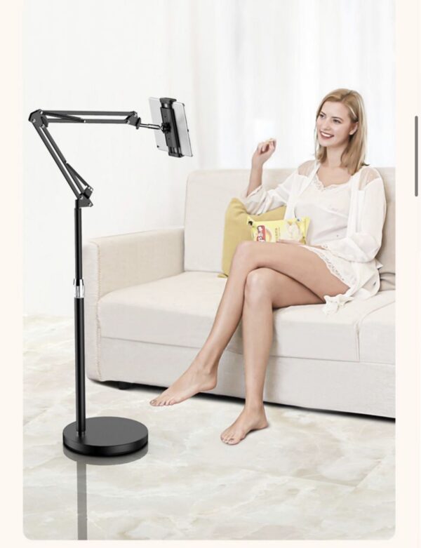 Tablet iPad Stand Floor Stand Adjustable Height - Image 1