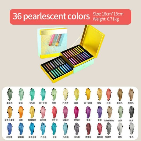 Paul Rubens Oil Pastels 36PCS Pearlescent Colours Soft Professional Oil Pastel - Image 4