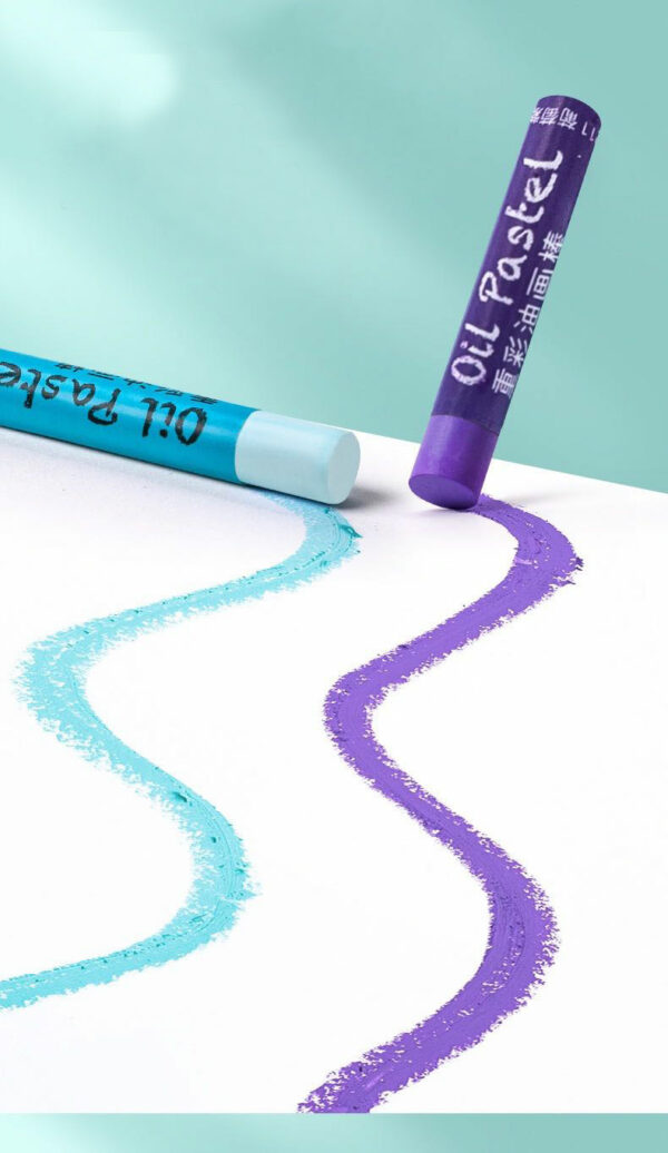 Super Soft Oil Pastels Macarons Colours 48+4 PCS Easy Clean Silky Crayon Stick - Image 13
