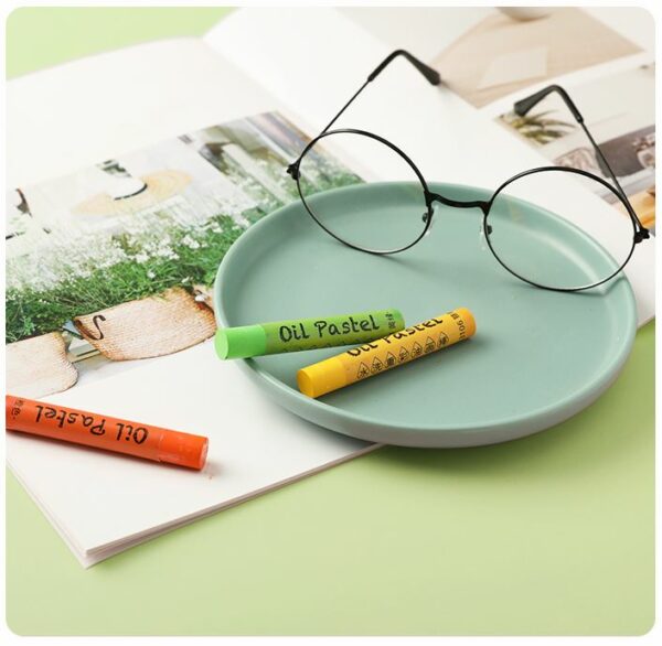 Super Soft Oil Pastels Macarons Colours 48+4 PCS Easy Clean Silky Crayon Stick - Image 7