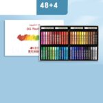 Super Soft Oil Pastels Macarons Colours 48+4 PCS Easy Clean Silky Crayon Stick - Image 6