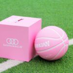 Basketball PU Basketball Size 6 Light Pink with Free Ball Pump