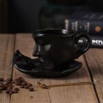 Coffee Cup Mug with Saucer and Spoon Father's day Gift idea(Blue) - Image 11