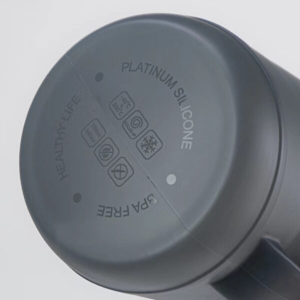 2L Large Water Bottle Foldable Food Grade Silicone Bottle PBA Free-Light Blue - Image 5