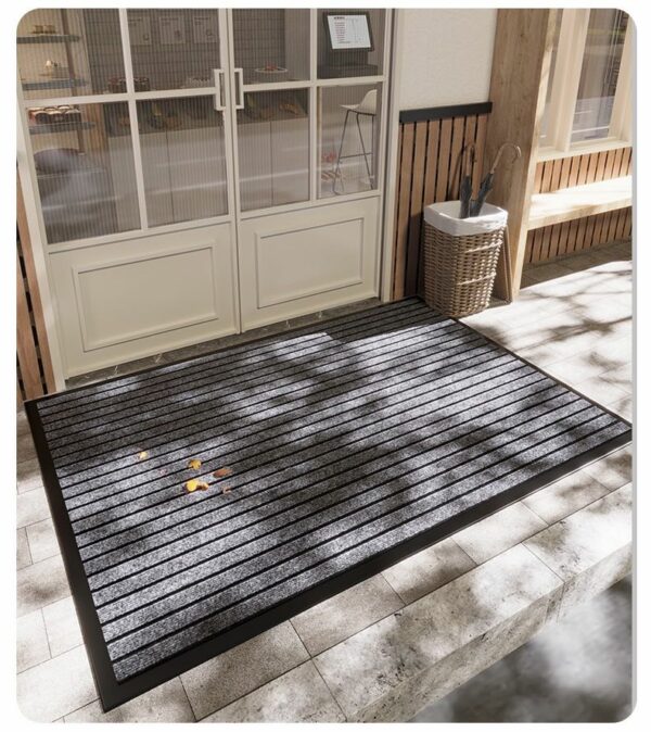 Door Mat Outdoor Anti Slip Doormat - Grey 120x140 - Image 3