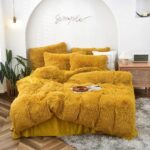 Soft Coral Fleece Warm Cozy Bedding Set Duvet Cover Set 4PCS - King