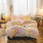 Soft Coral Fleece Warm Cozy Bedding Set Duvet Cover Set 4PCS - Queen