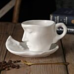 Coffee Cup Mug with Saucer and Spoon Father's day Gift idea(Blue) - Image 5