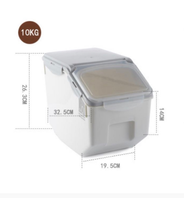 Dry Food Storage Container for Rice Grain Flour Pet Food Small - Image 4