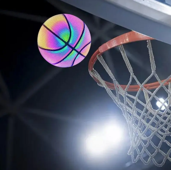 Luminous Basketball PU Basketball Black Size 7 - Image 5