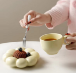 Coffee Cup Mug with Saucer Mother's day Gift idea(Yellow) - Image 3