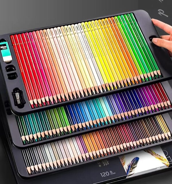 120-Piece Oil-Coloured Pencils Set - Image 3