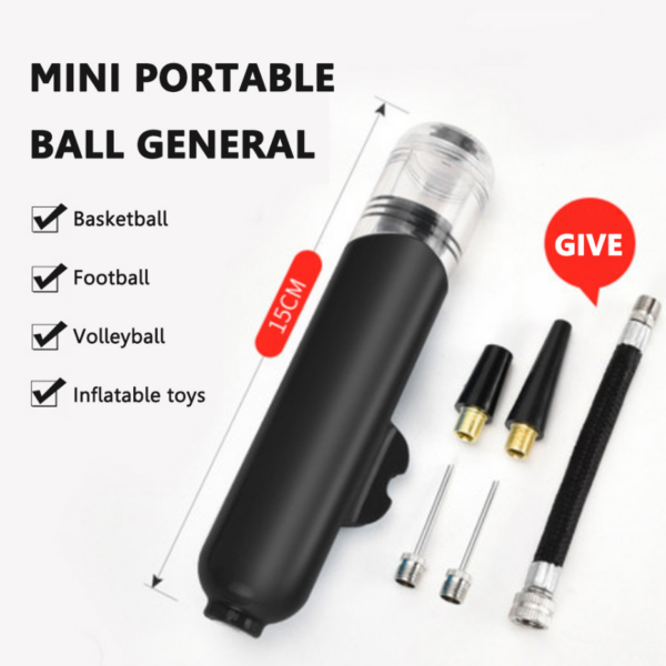 Mini Hand Air Pump - Black - Image 1