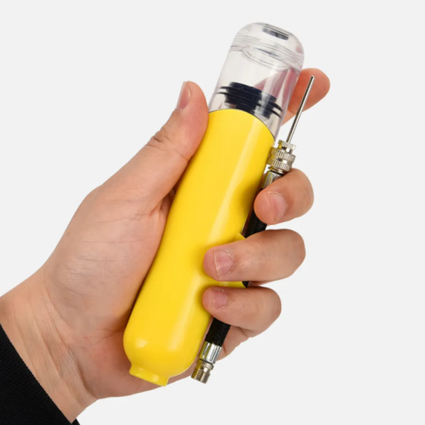 Mini Hand Air Pump - Yellow - Image 3