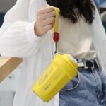 Travel Coffee Cup Portable Stainless Steel Thermos with Lid-White 480ML - Image 7