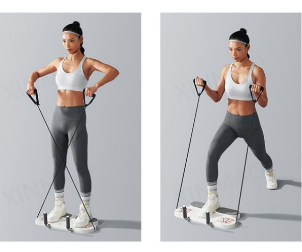 Push Up Bar Indoor Trainer Multifunction Planking Board - Black - Image 3