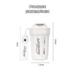 Travel Coffee Cup Portable Stainless Steel Thermos with Lid-White 480ML - Image 2
