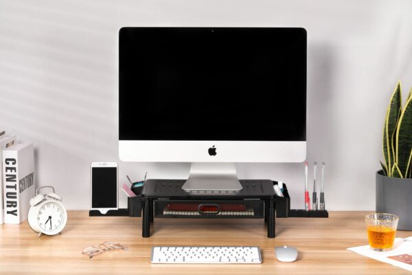 Computer Monitor Stand Riser with Draw Phone holder and Pen holder - Image 9