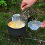 Outdoor Camping Cookware Water Kettle Frying Pan Cooking Set - Orange - Image 3