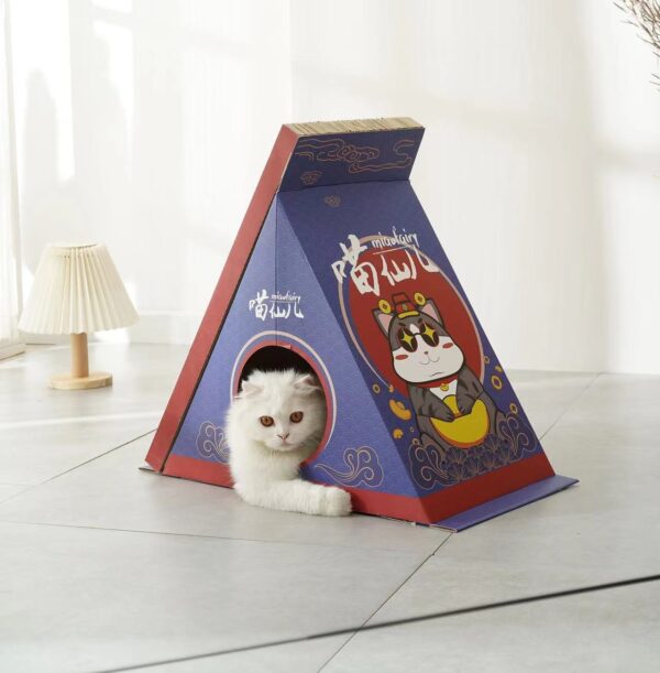 Cat Scratching Board Cat Scratcher Cat House - Image 5