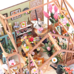 DIY dollhouse Jenny's Garden Wooden Doll House Miniature Furniture With LED - Image 9
