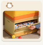 Cute Toy Storage Box Two Way Opening - Yellow Duck - Image 6