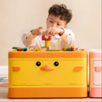 Cute Toy Storage Box Two Way Opening - Yellow Duck