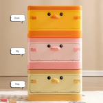 Cute Toy Storage Box Two Way Opening - Yellow Duck - Image 3