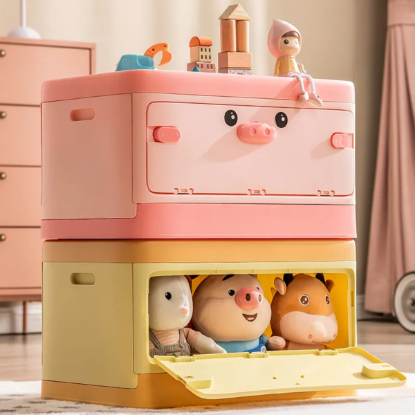 Cute Toy Storage Box Two Way Opening - Yellow Duck - Image 13