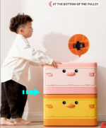 Cute Toy Storage Box Two Way Opening - Yellow Duck - Image 9