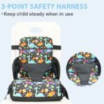 Portable Travel Booster Seat Mummy Bag - Blue Circle - Image 4