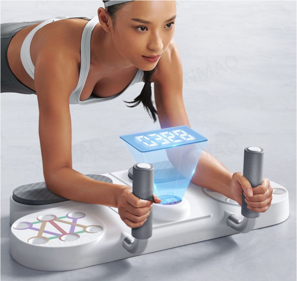 Push Up Bar Indoor Trainer Multifunction Planking Board - Black - Image 7