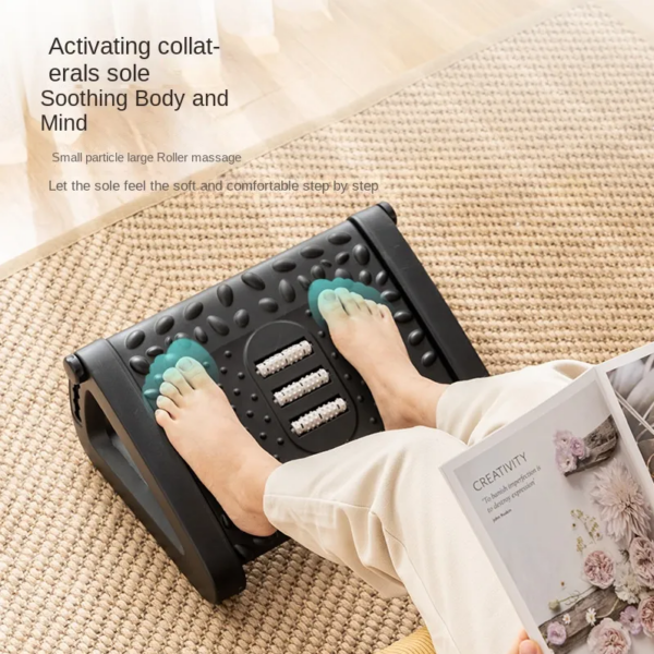 Under Desk Footrest with Height Adjustable Ergonomic Foot Rest - Green - Image 3