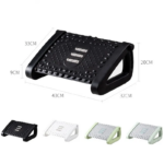 Under Desk Footrest with Height Adjustable Ergonomic Foot Rest - Green - Image 5