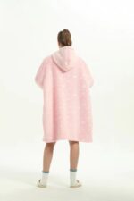 Wearable Blanket Hoodie Luminous Glow in Dark One size Hooded - Adult Pink - Image 9