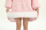 Wearable Blanket Hoodie Luminous Glow in Dark One size Hooded - Adult Pink - Image 4