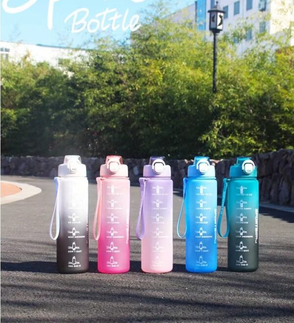Water Bottle Dual-Way Drink 1L - Turquoise - Image 3