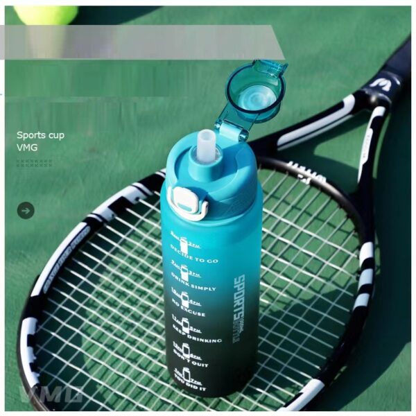 Water Bottle Dual-Way Drink 1L - Turquoise - Image 7