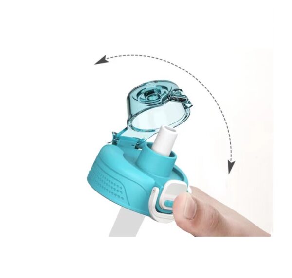 Water Bottle Dual-Way Drink 1L - Turquoise - Image 5