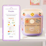 Pen Holder Makeup Brushes Holder Desktop Organiser - Purple