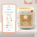 Pen Holder Makeup Brushes Holder Desktop Organiser - Blue - Image 8