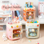 Pen Holder Makeup Brushes Holder Desktop Organiser - Purple - Image 6