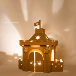 DIY Cardboard Playhouse Castle Play Tent Play House - Image 3