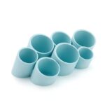 Pen Holder Makeup Brushes Holder Desktop Organiser Wall Mounted-Blue - Image 6